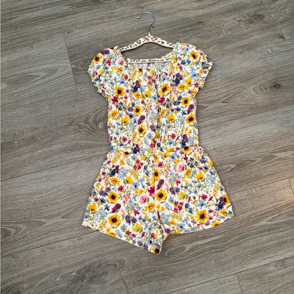 Old Navy Multicolor Floral Kids Romper